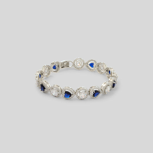 Heartline Diamond Tennis Bracelet