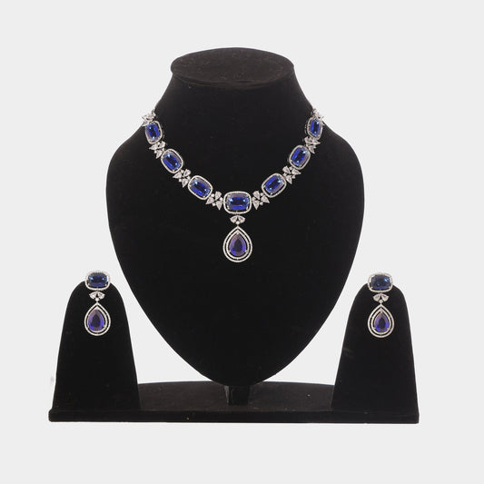 Sapphire Radiance Diamond Necklace