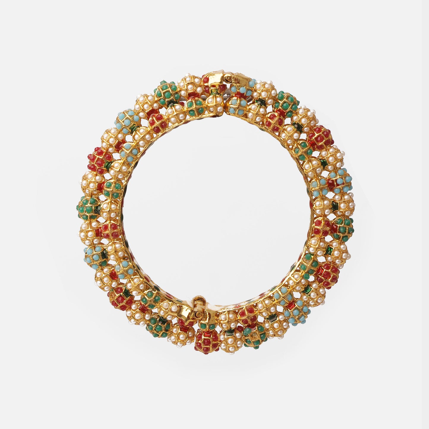 Navratna Double-Layer Bead Bangles