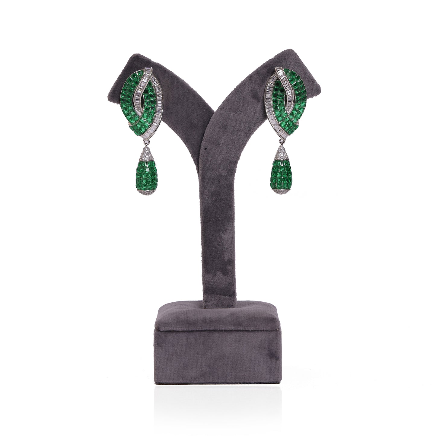 Regal Criss-Cross Droplet Danglers