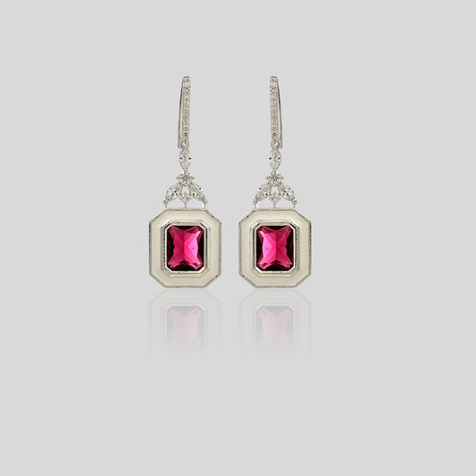 Enamel Glow Drop Earrings