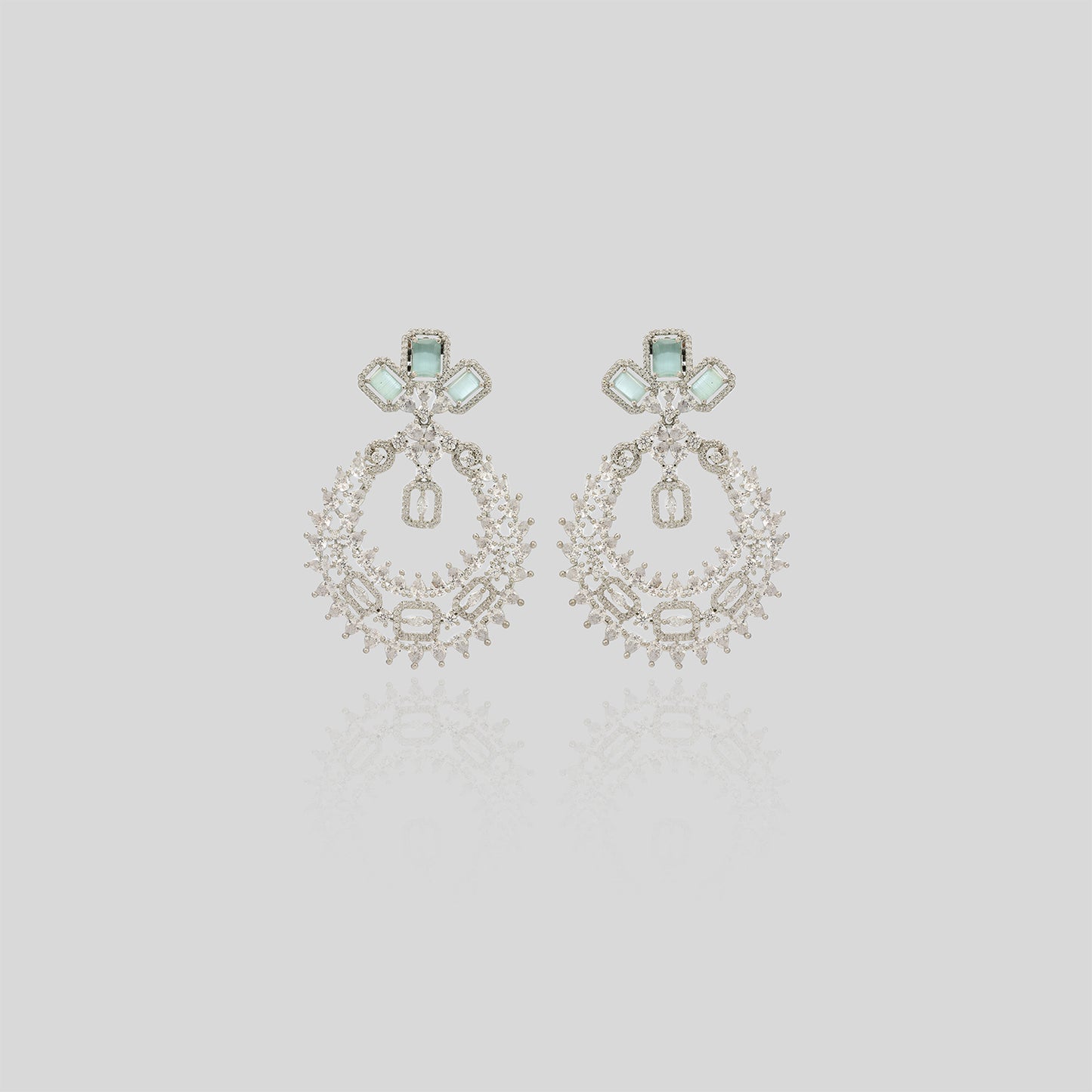 Pastel Crown Cascade Earrings