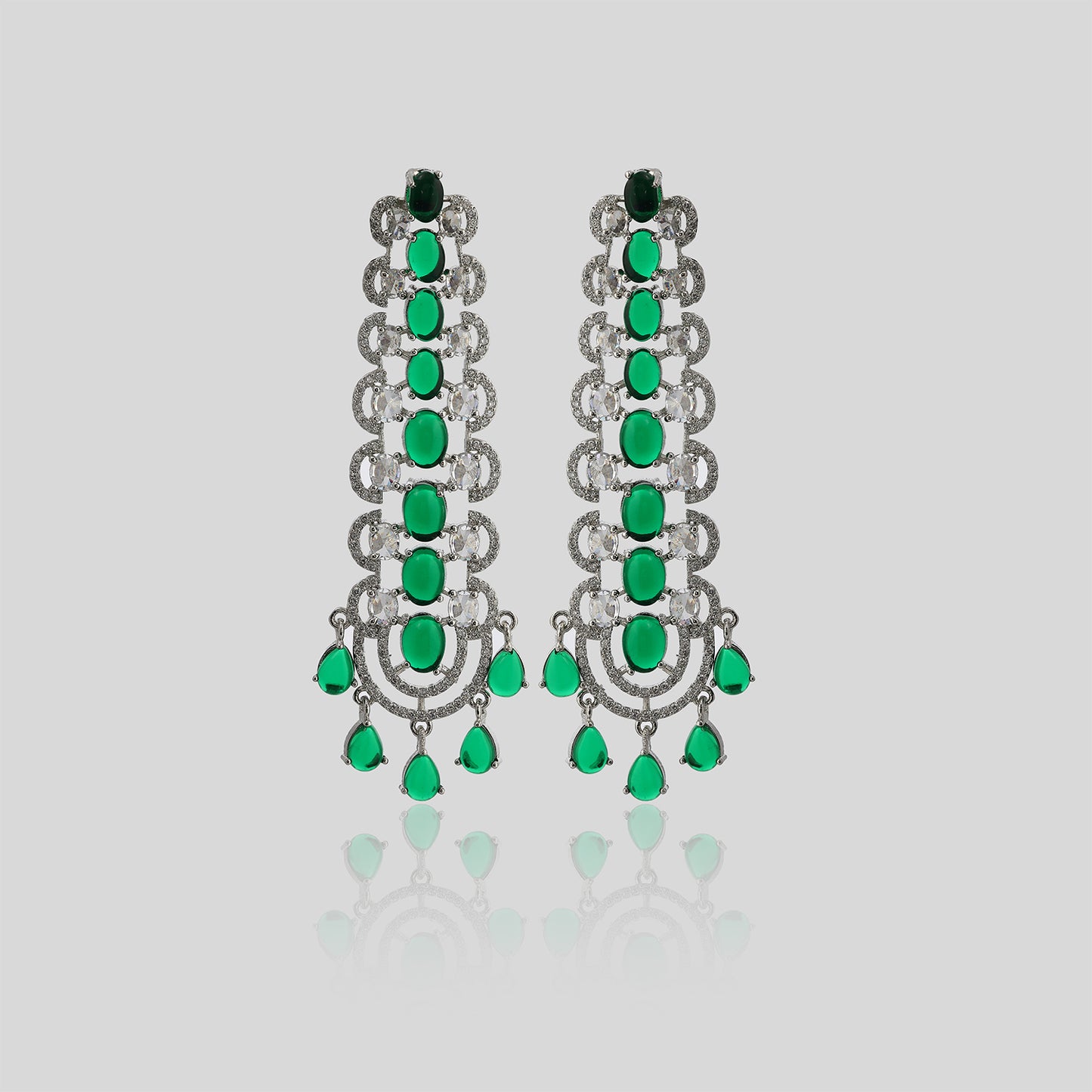 Emerald Temple Cascade Earrings