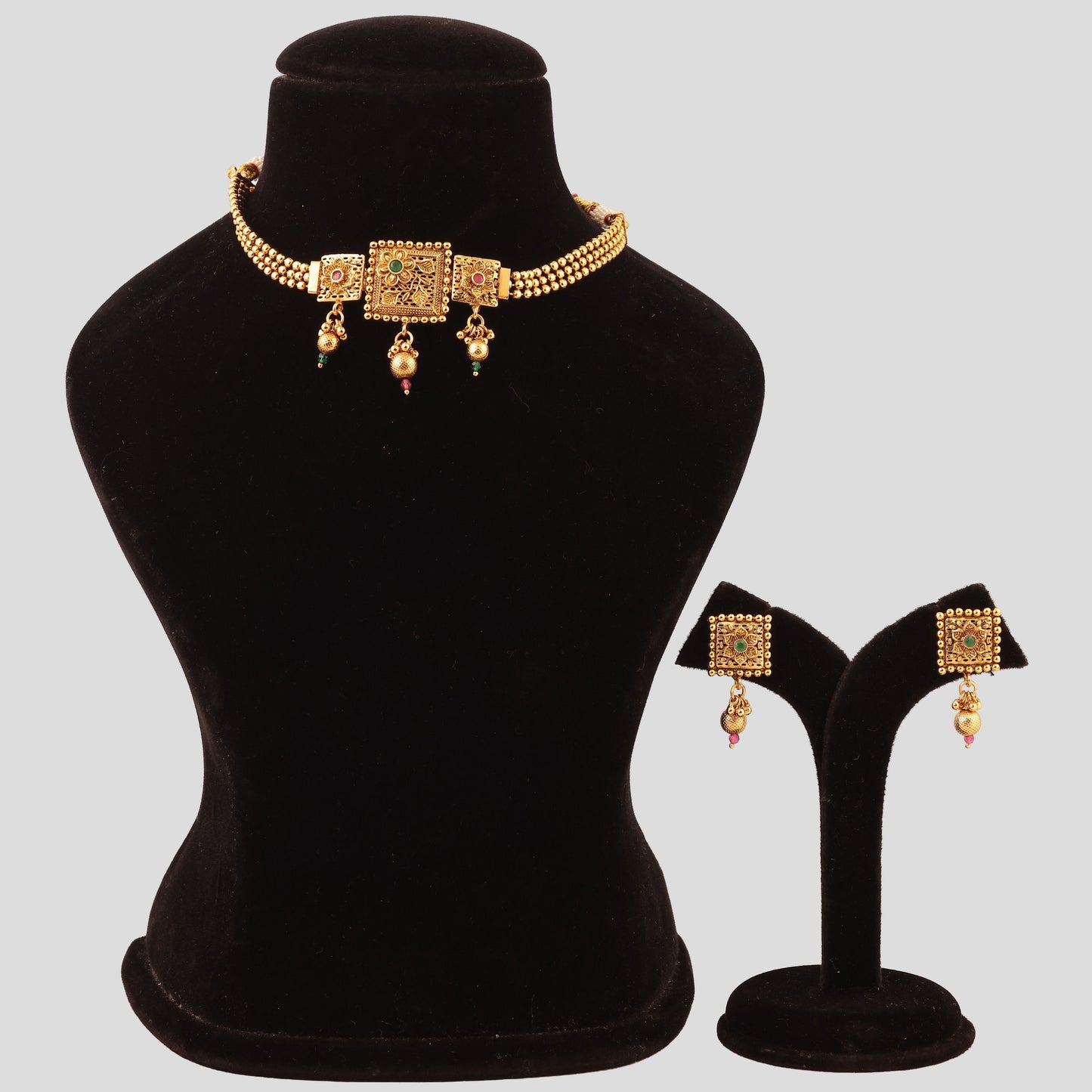 Square Sleek Chokar Necklace