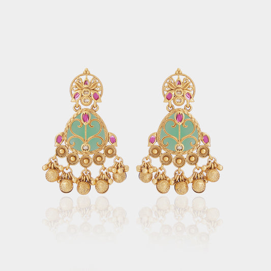 Heritage Betel Leaf Shape Earrings