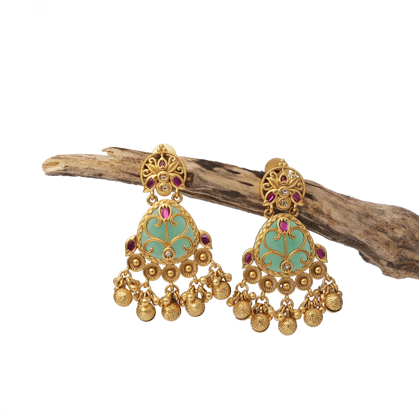 Heritage Betel Leaf Shape Earrings