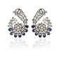 Sapphire Radiance Kaan Phool Earrings