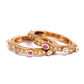 Diamond in Ruby & Kundan Pearl Beeds Bangles