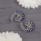 Sapphire Radiance Kaan Phool Earrings