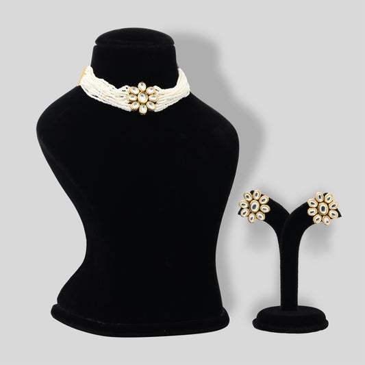 Regal Floral Kundan Choker