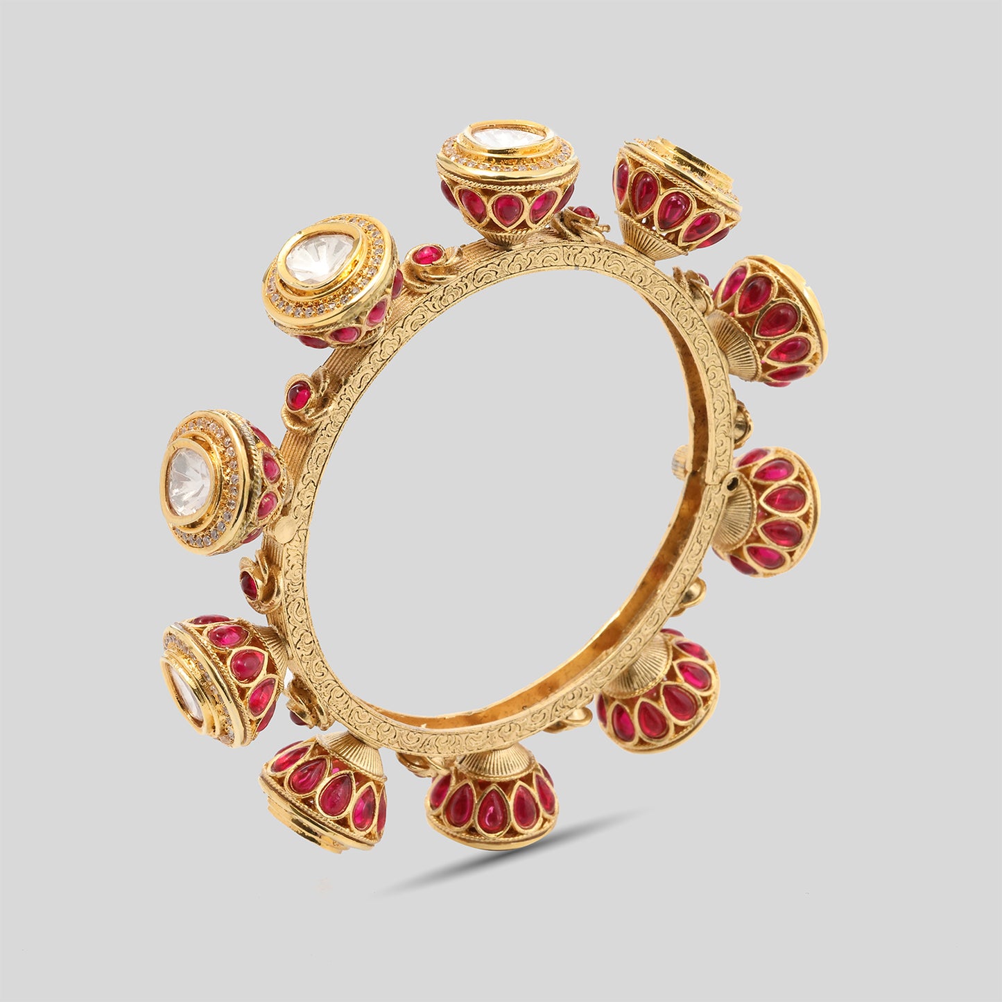 Imperial Dhol Kundan Bangle