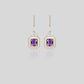 Enamel Glow Drop Earrings
