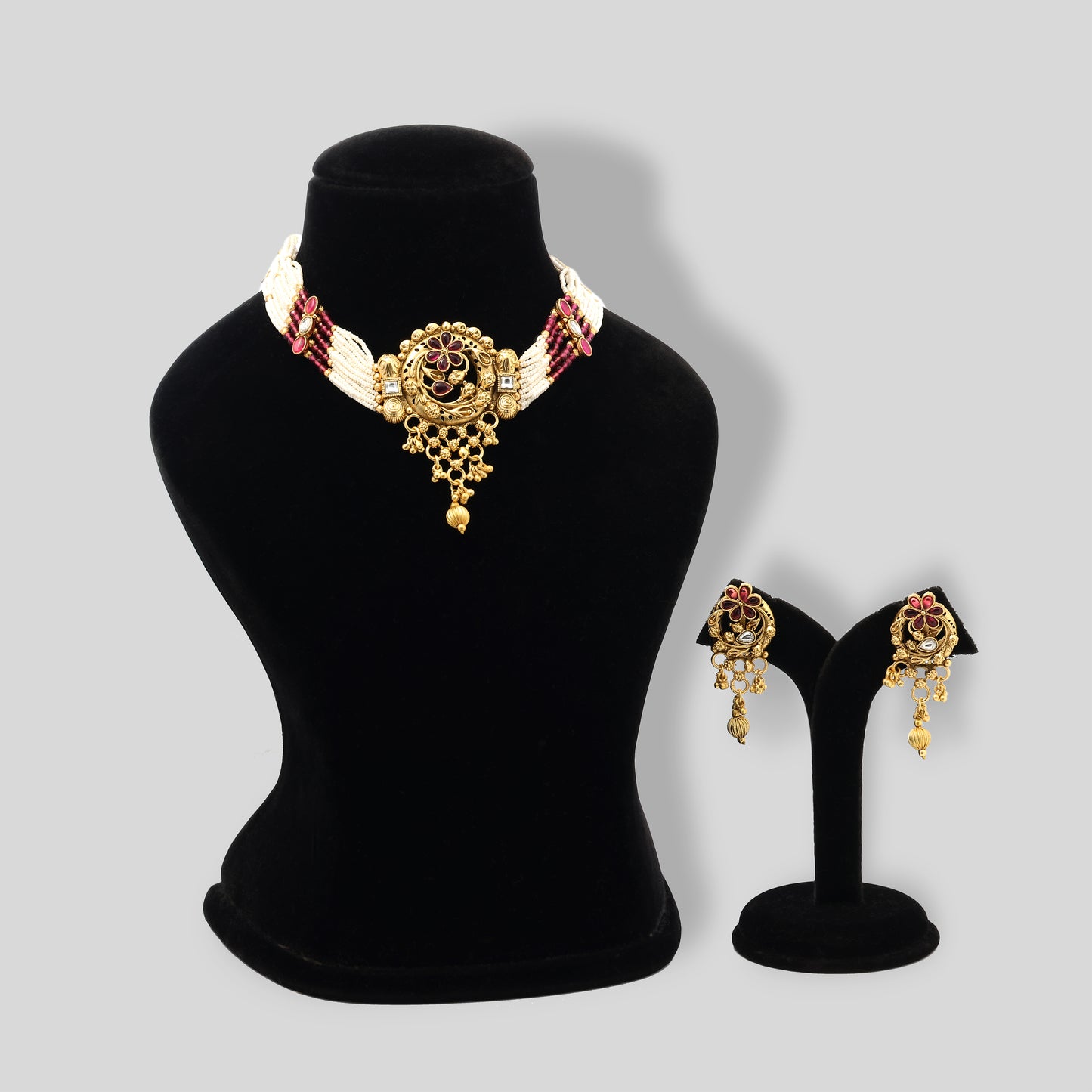 Ruby Floral Heritage Choker