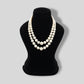 Classic Double Pearl Strand Necklace