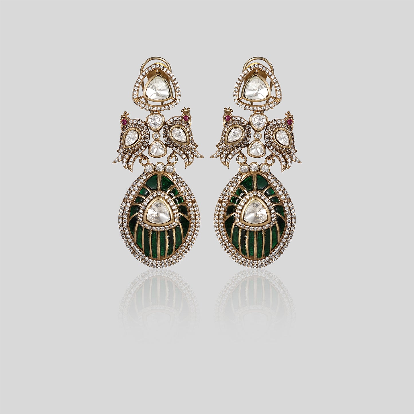 Sabyasachi Inspired Regal Kundan Earrings