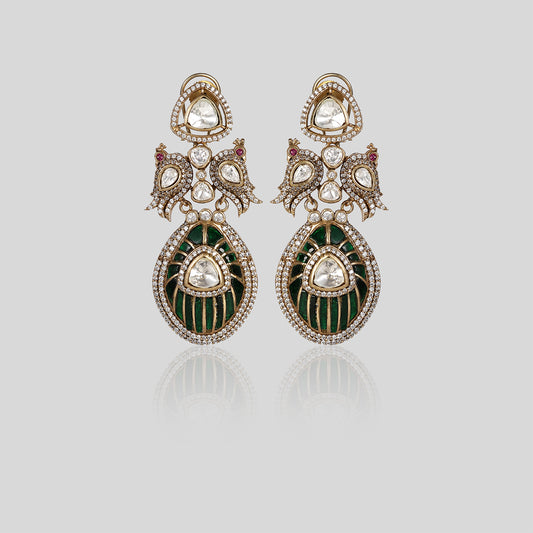 Sabyasachi Inspired Regal Kundan Earrings