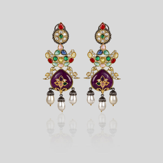 Sabyasachi Imperial Multicolor Kundan Earrings