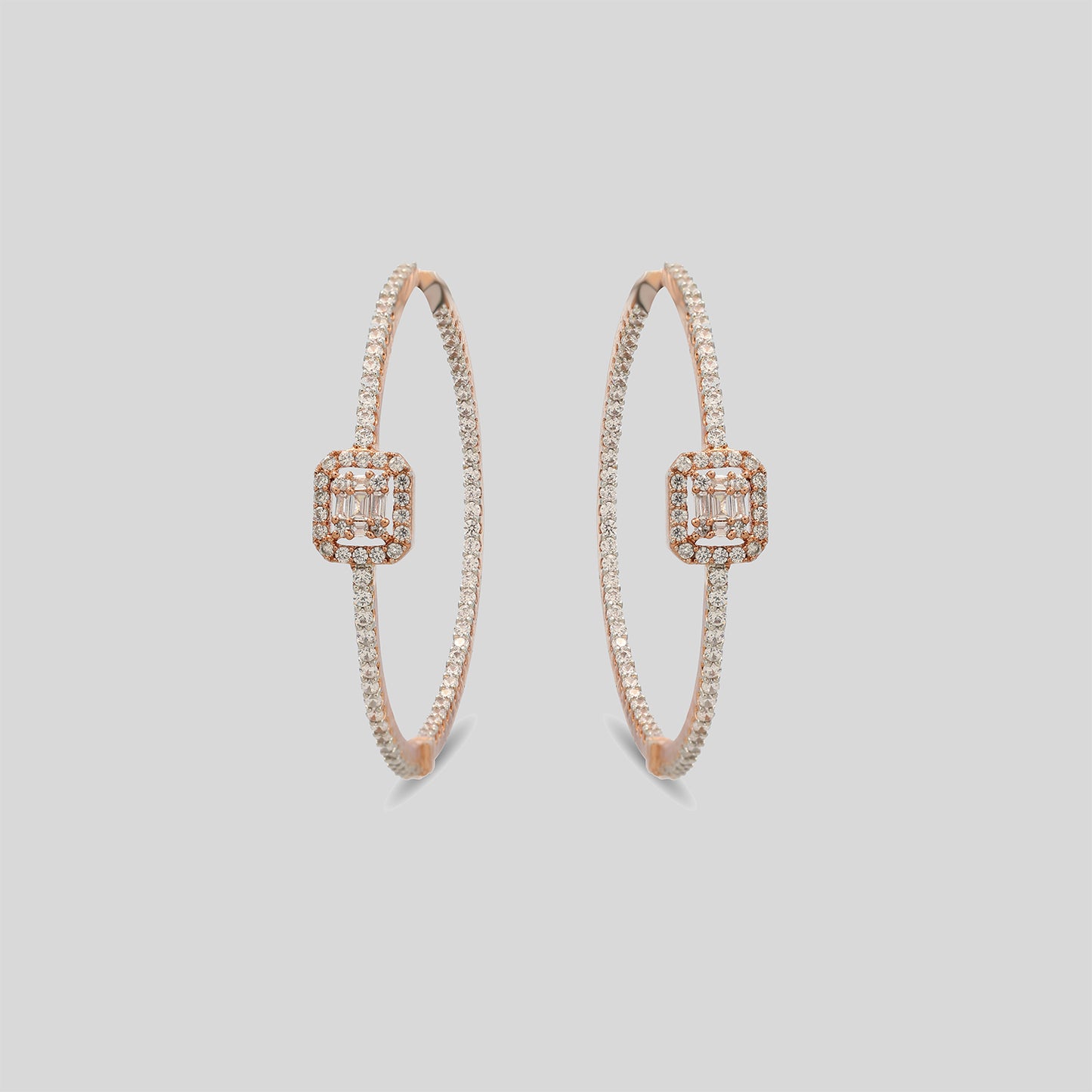 Baguette Frame 3D Hoops