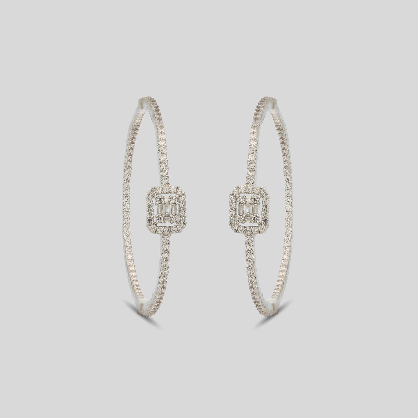 Baguette Frame 3D Hoops