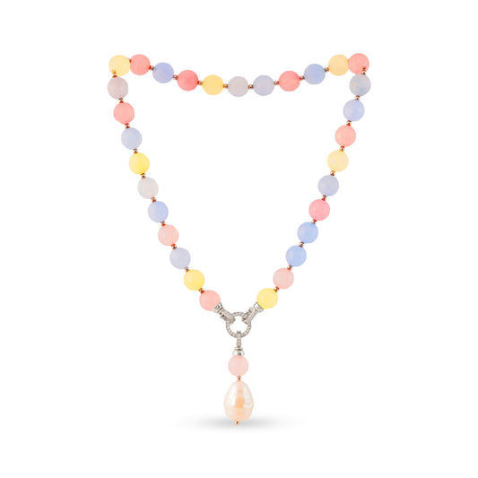Multi Colour Beads Strand Necklace