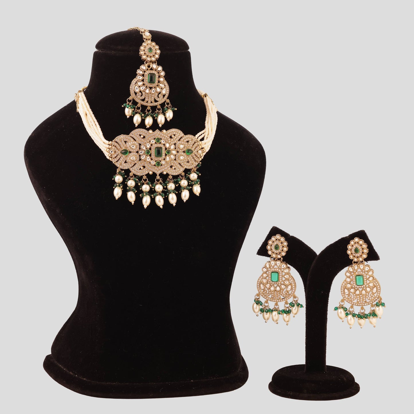 Heritage Kashmiri Necklace With Maang Tikka