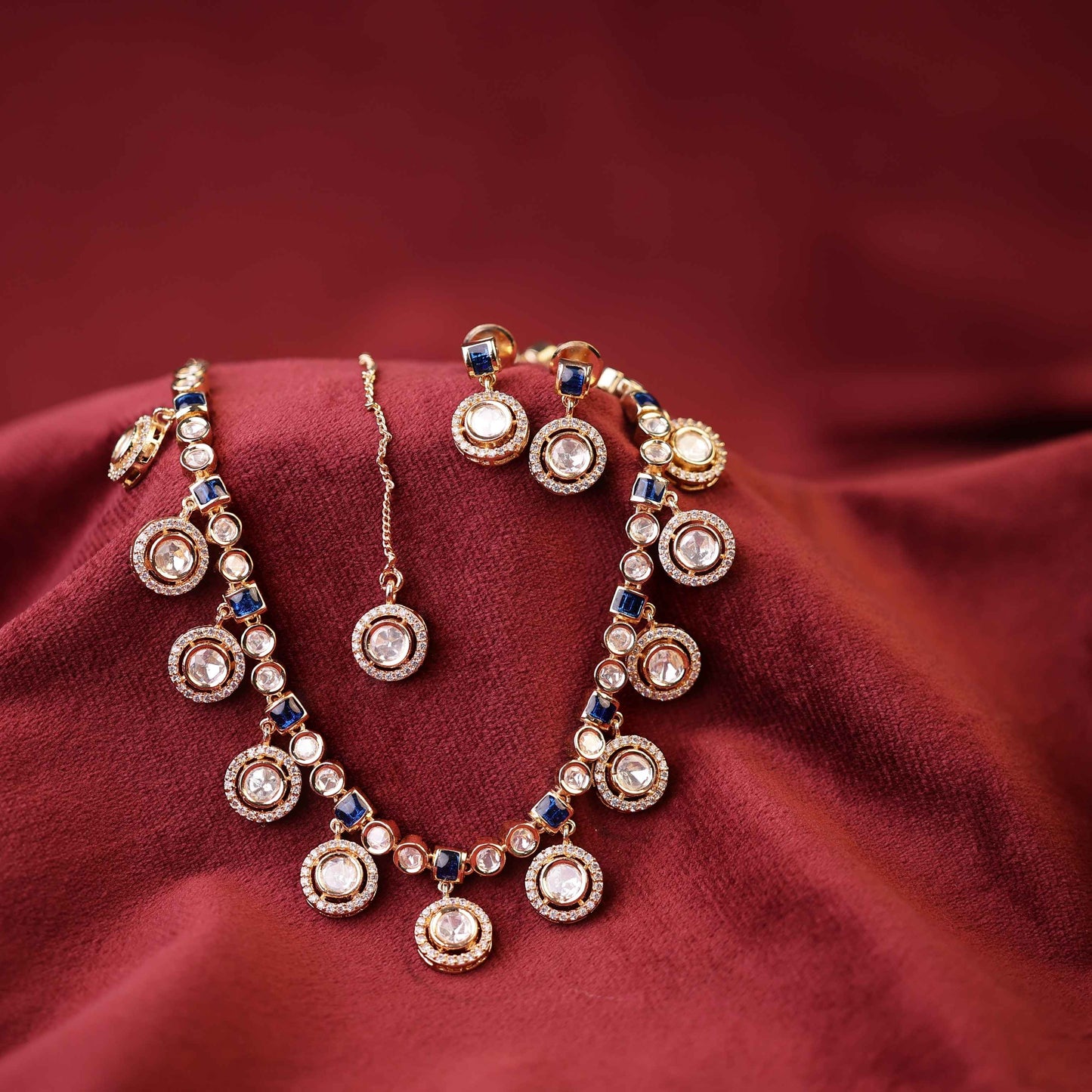 Moissanite Polki Necklace