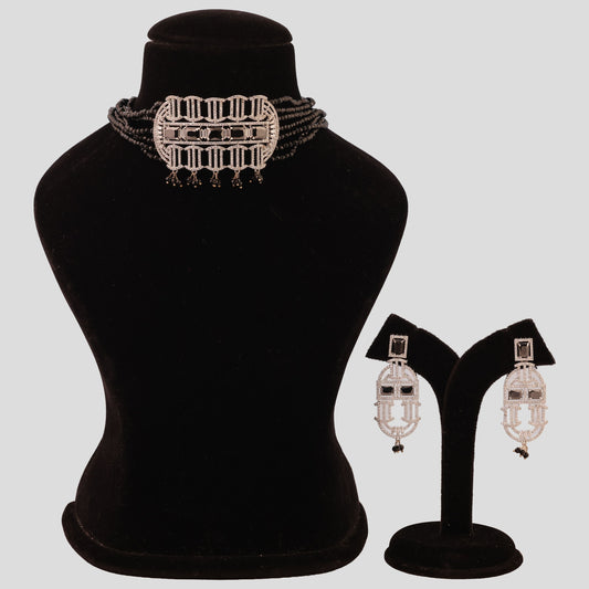 Dazzle Night Black Choker