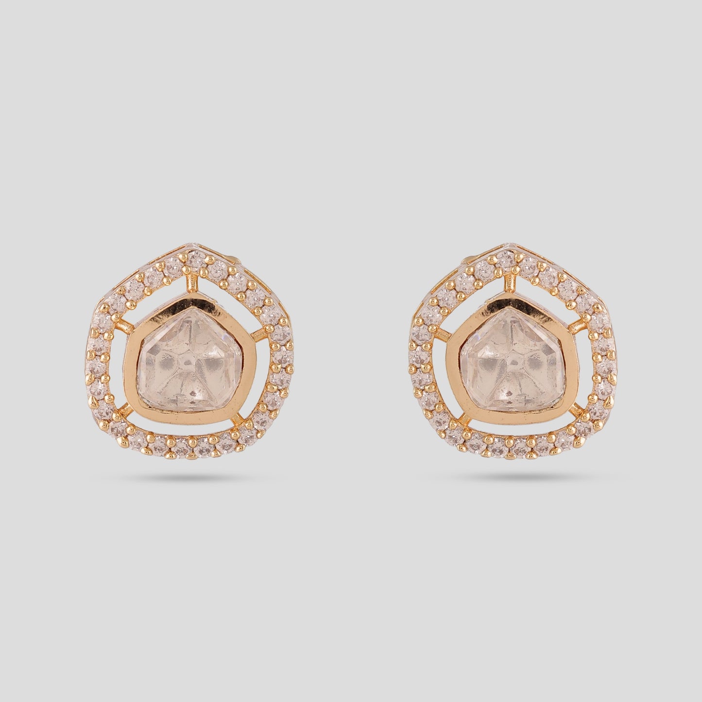 Double String Kundan Pendent Set