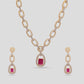 Ruby Pendent Chain Necklace