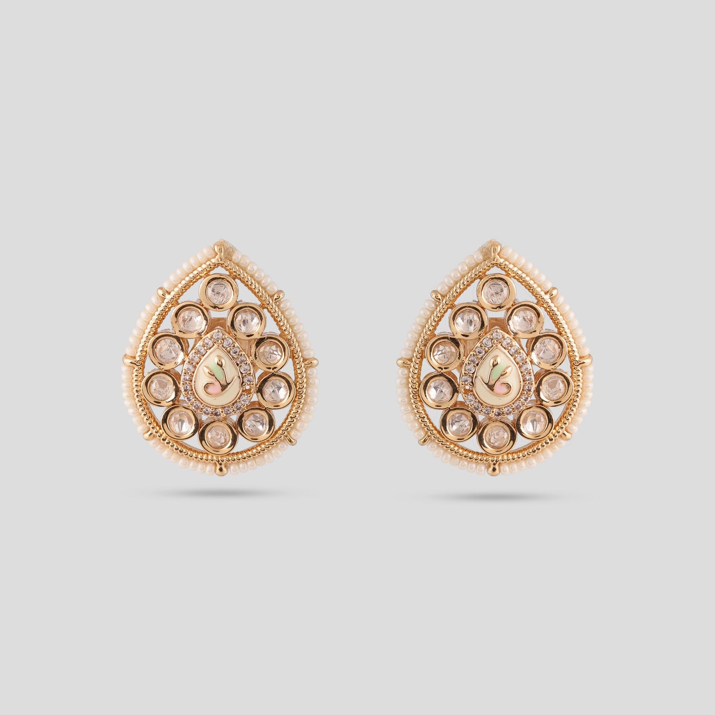 Paisley Polki Pendant Set