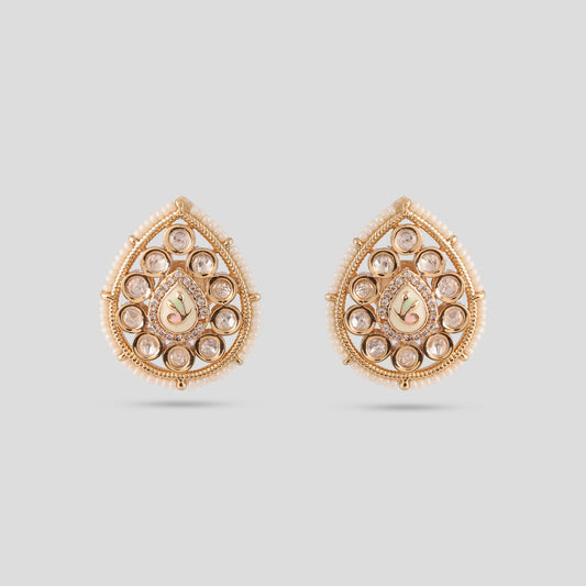 Paisley Polki Pendant Set