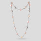Multi Colour Pearl aand Diamond Strand Necklace