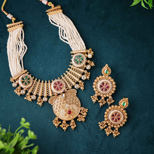 Ethnic Rajwadi Bridal Necklace