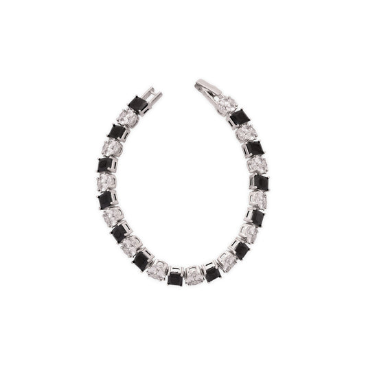 Diamond Chain Bracelet with Gem Accents