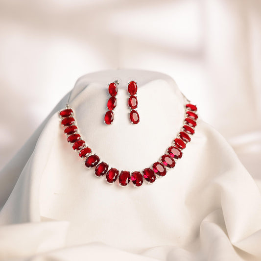 Ruby Tennis Necklace