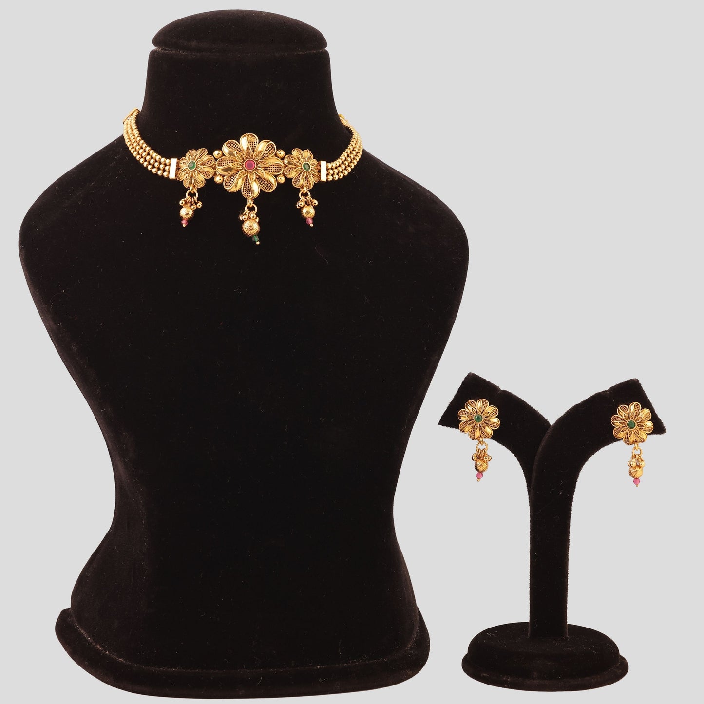 Floral Chokar Necklace