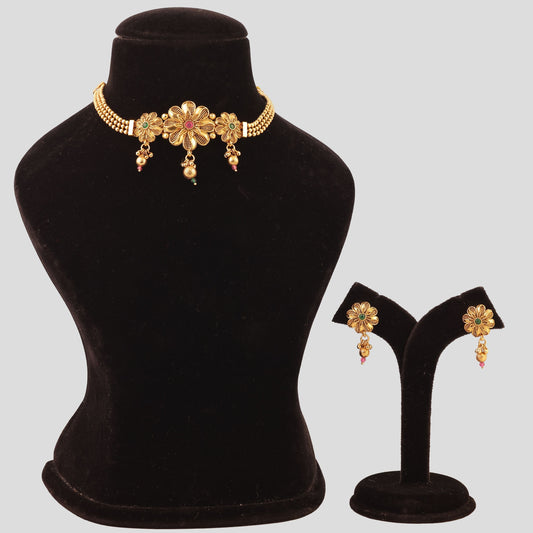 Floral Chokar Necklace
