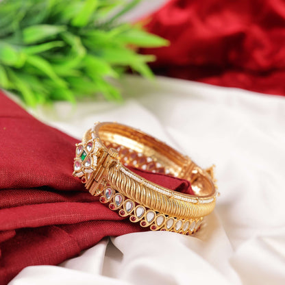 Jaipur Kundan Meenakari Pacheli Kada