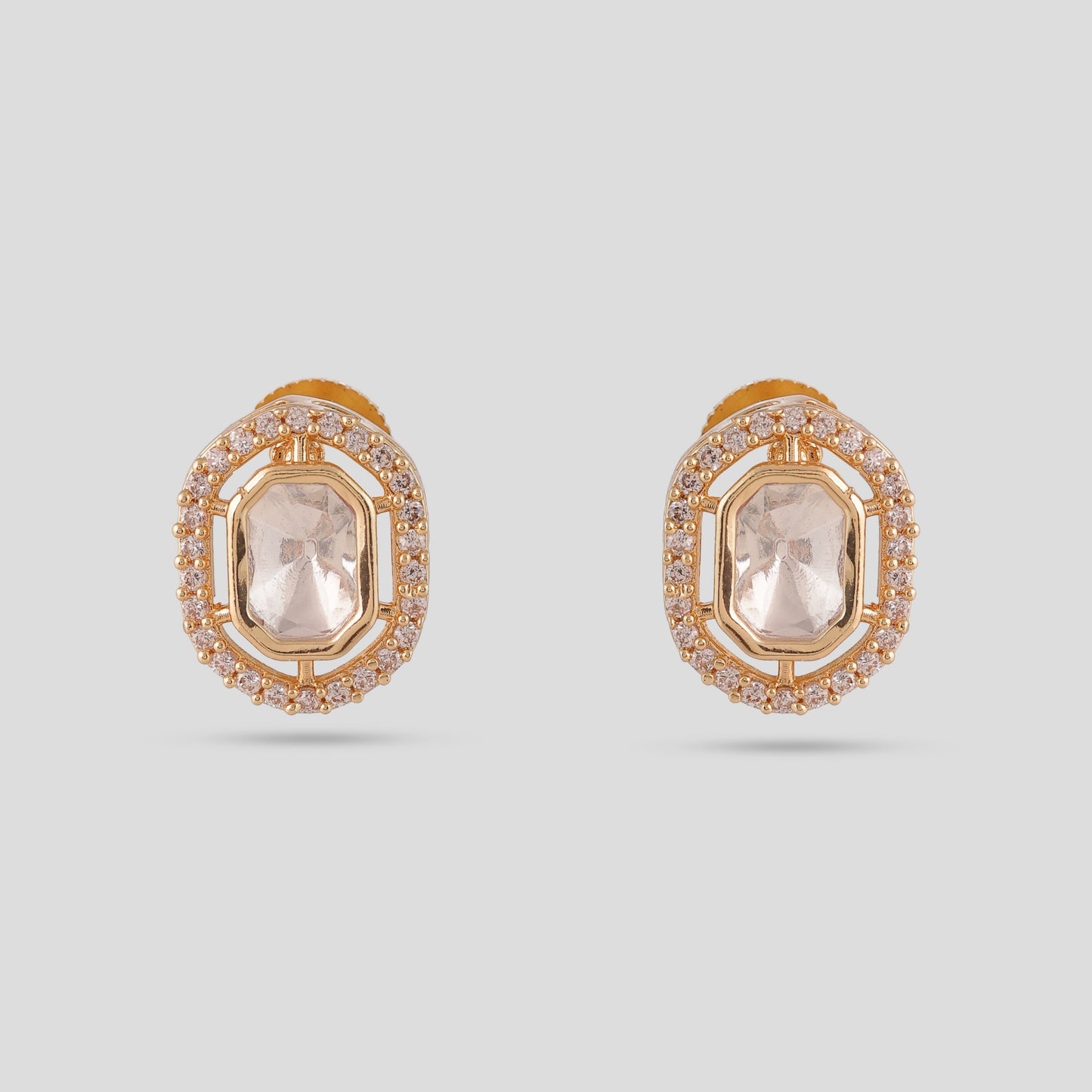 Double String Polki Pendent Set