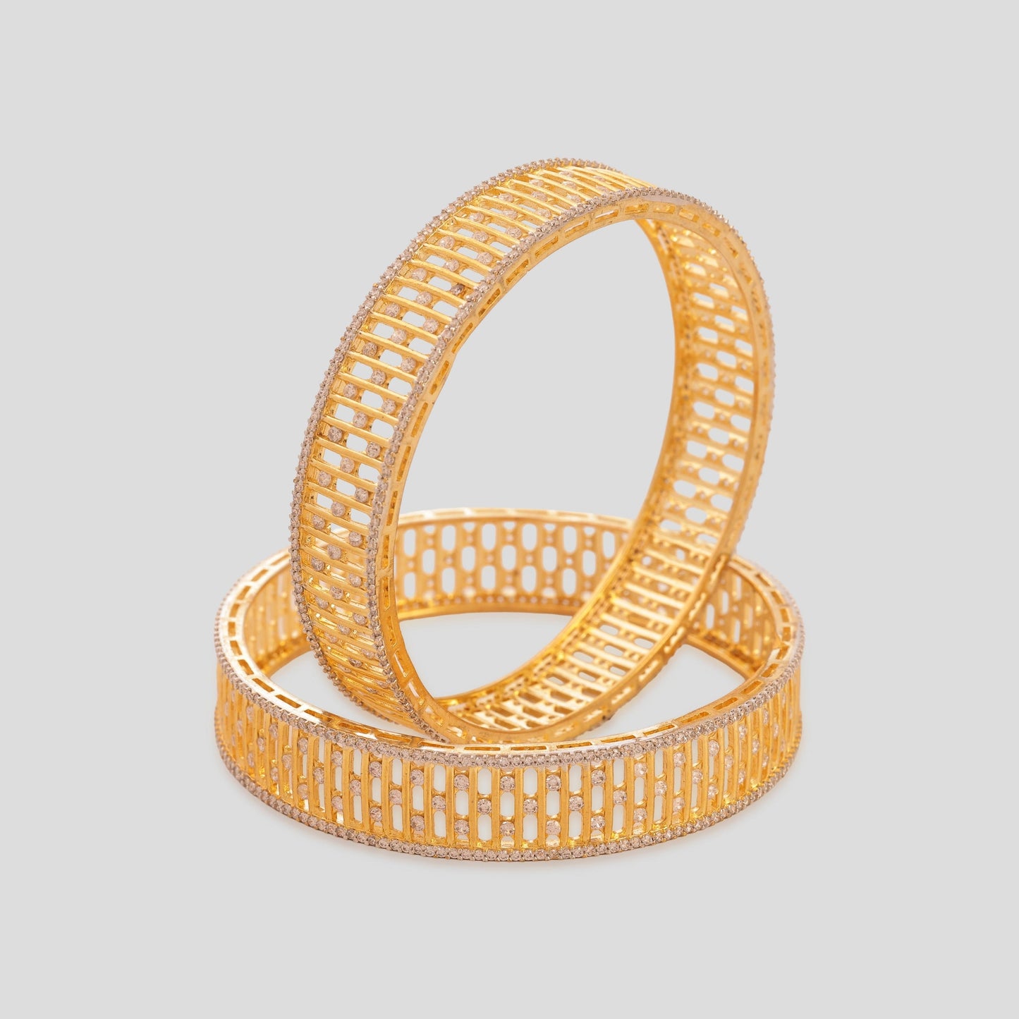 Diamond Mesh Kada Pair