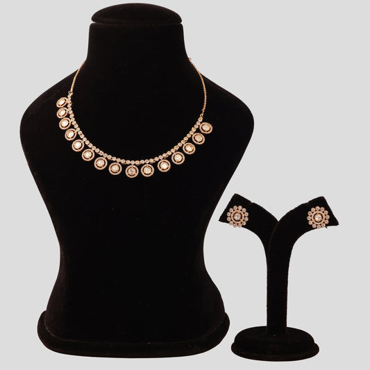 Moissanite Polki Necklace