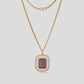 Lilac Pendant Set Necklace