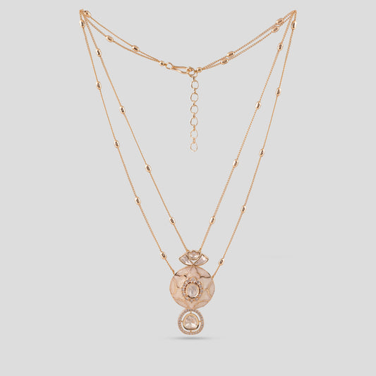 Double String Mother Of Pearl Pendant Set