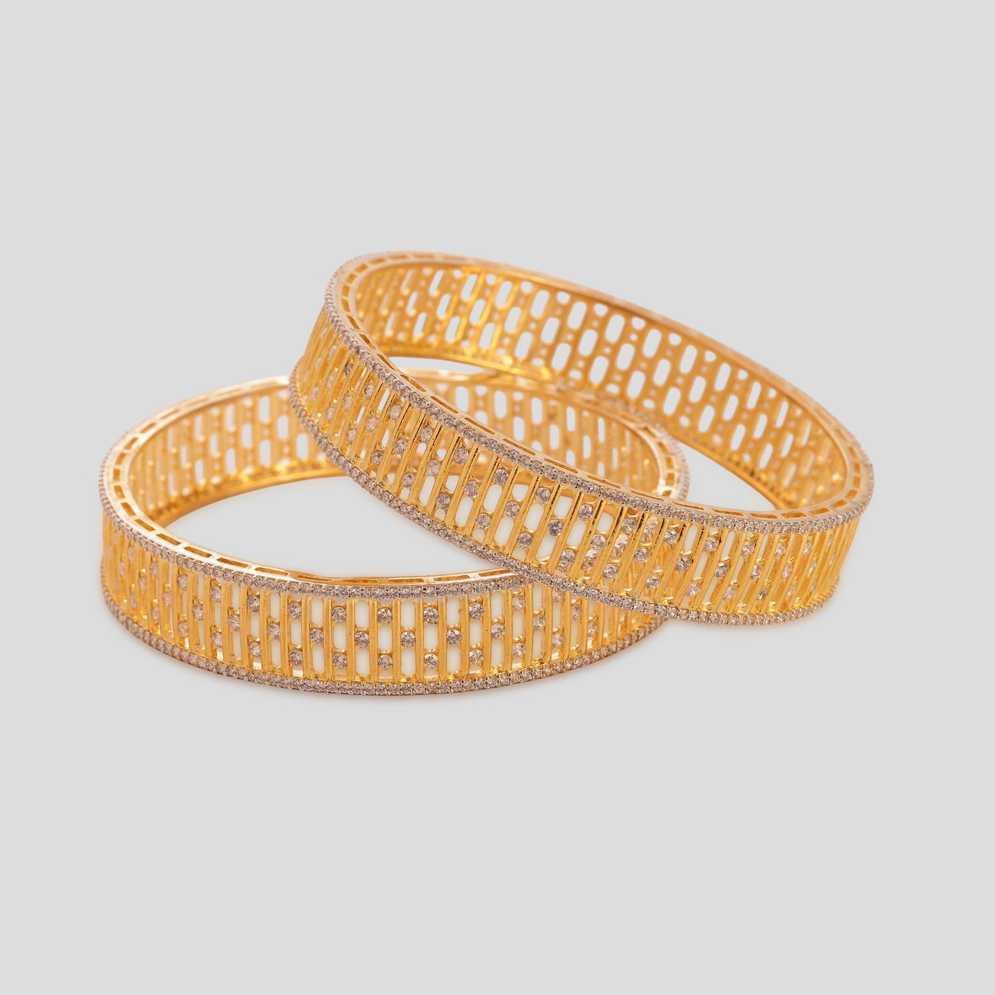 Diamond Mesh Kada Pair