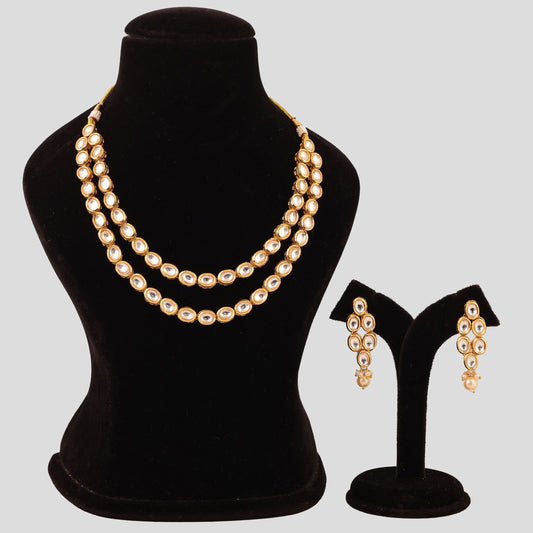 Heritage Kundan Dual String Necklace
