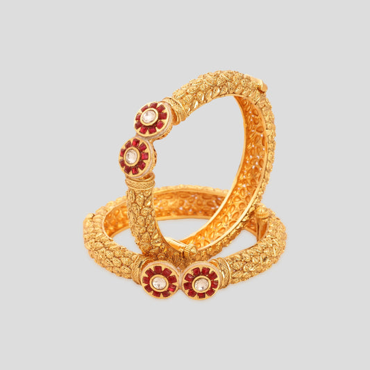 Bridal Rajwada Dholak Edge Kada Pair