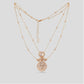 Double String Polki Pendent Set