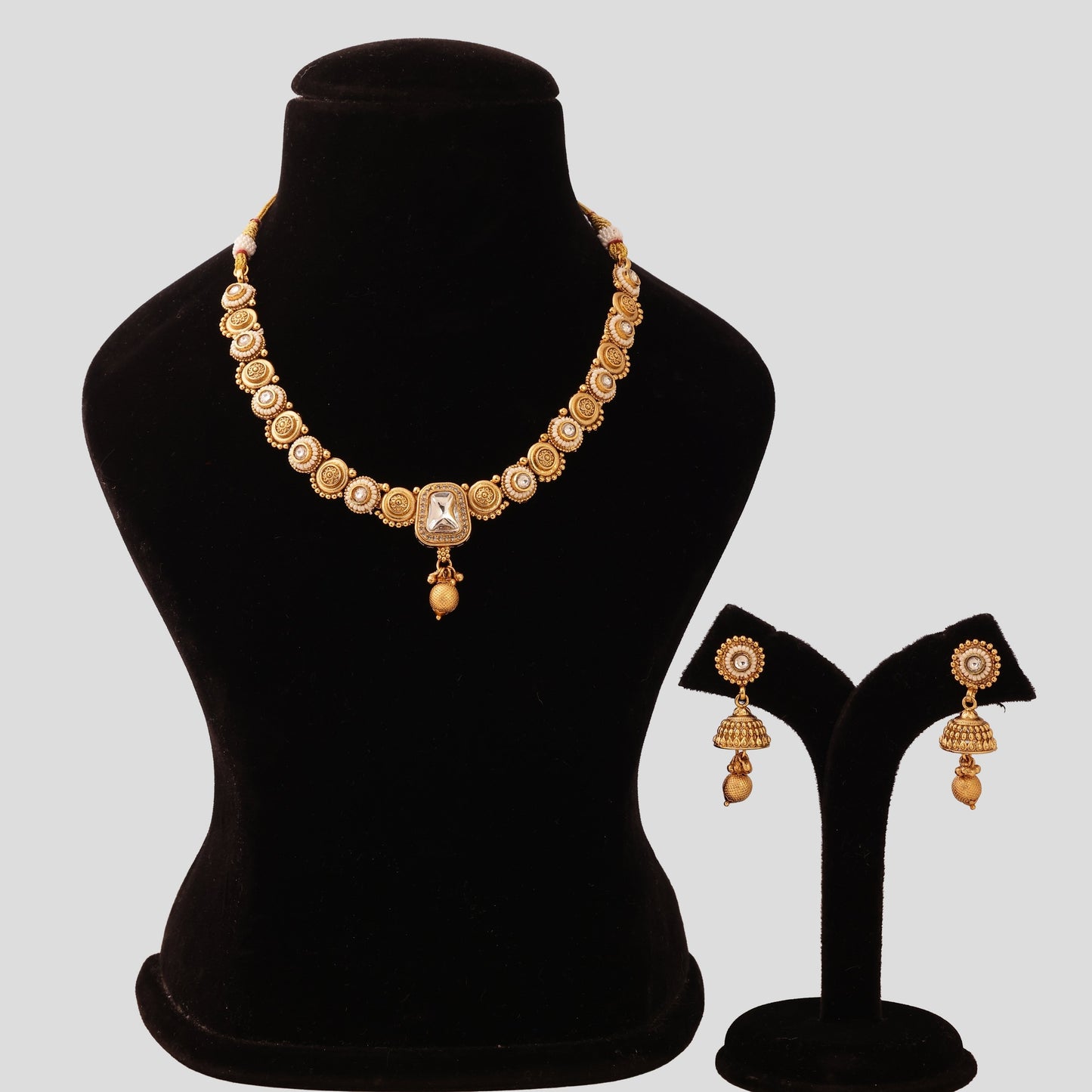 Heritage Polki & Beeds Necklace