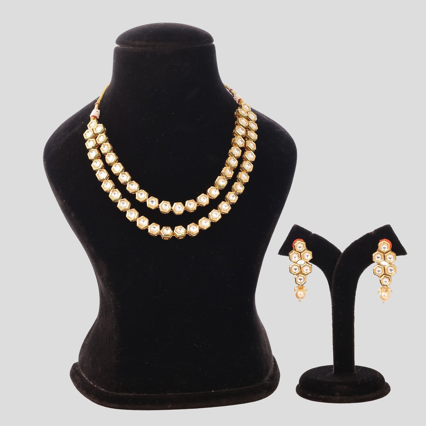 Heritage Kundan Dual String Necklace