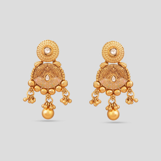 Kundan Polki Temple set